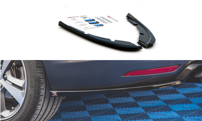 Heck Ansatz Flaps Diffusor V.2 für Peugeot 308 SW Mk2 Facelift schwarz Hochglanz
