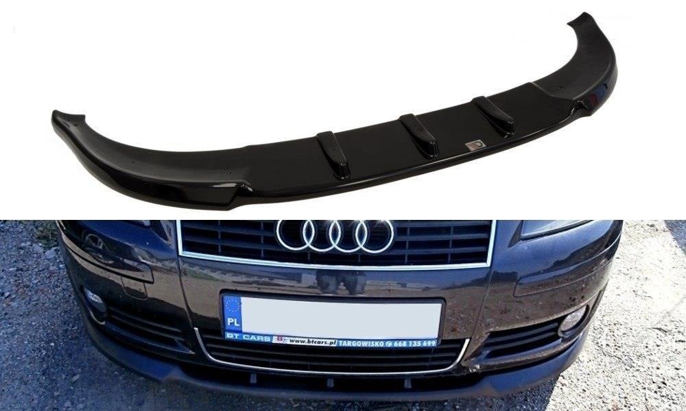 Front Ansatz für AUDI A3 8P (vor Facelift) 2003-2005 schwarz matt