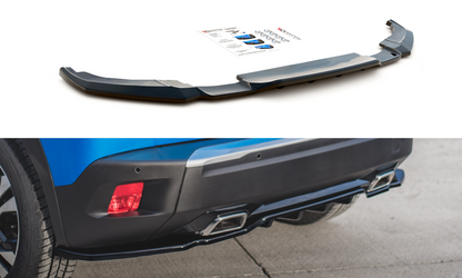 Mittlerer Diffusor Heck Ansatz DTM Look für Peugeot 2008 Mk2 Carbon Look