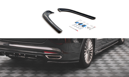 Heck Ansatz Flaps Diffusor für Ford Mondeo Mk5 schwarz matt