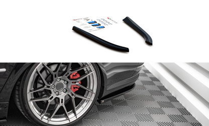 Heck Ansatz Flaps Diffusor für Audi S8 D3 schwarz matt