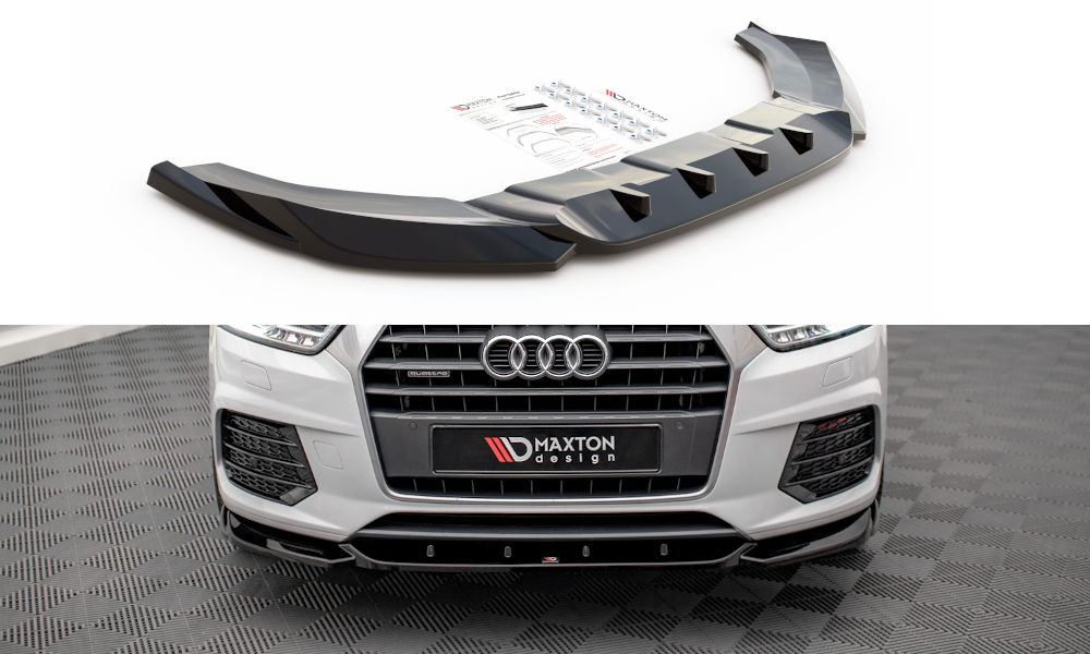 Front Ansatz V.1 für Audi Q3 8U Facelift Carbon Look