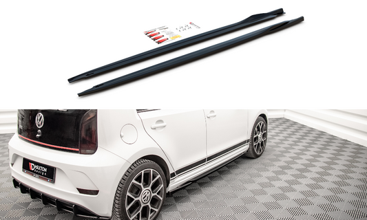 Seitenschweller Ansatz für Volkswagen Up GTI schwarz matt