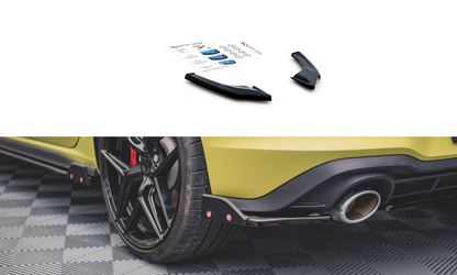 Heck Ansatz Flaps Diffusor +Flaps für V.1 Volkswagen Golf 8 GTI Clubsport