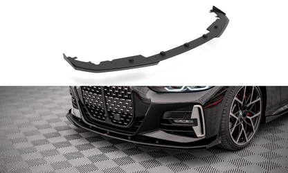 Street Pro Front Ansatz für +Flaps für BMW 4er M-Paket G22 schwarz Hochglanz