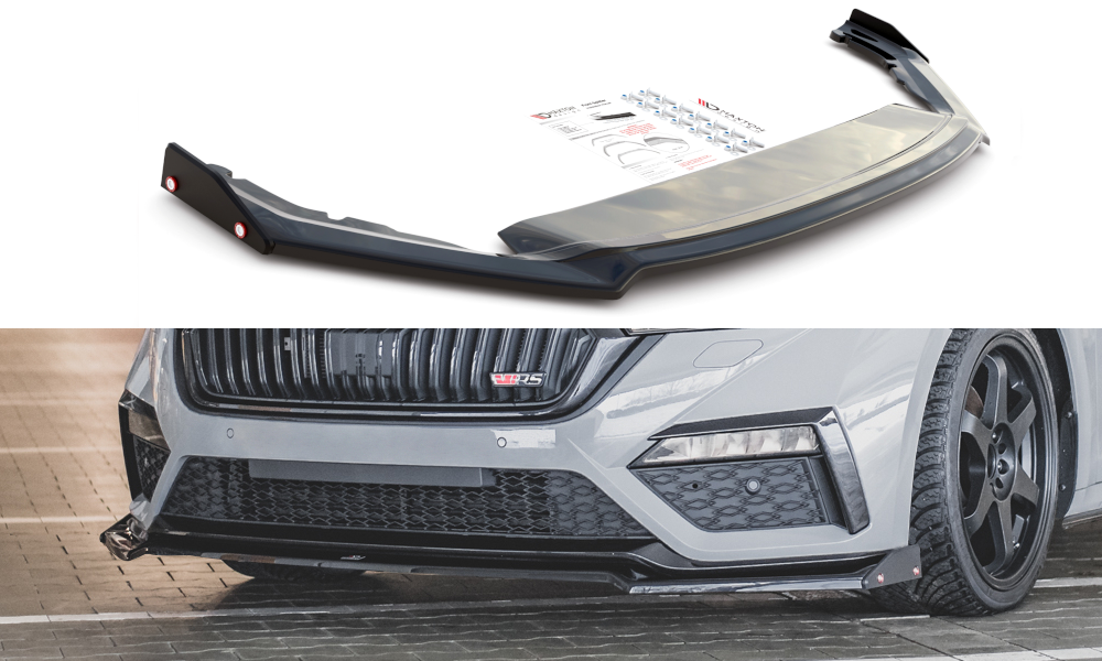 Front Ansatz +Flaps für V.2 Skoda Octavia RS Mk4