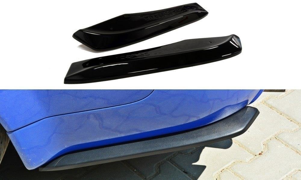 Heck Ansatz Flaps Diffusor für AUDI RS6 C5 AVANT schwarz matt