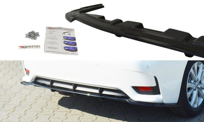 Mittlerer Diffusor Heck Ansatz für Lexus CT Mk1 Facelift DTM LOOK schwarz Hochglanz