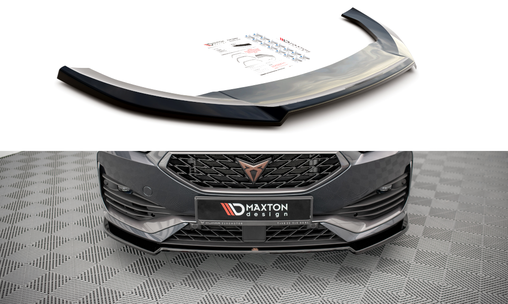 Front Ansatz V.2 für Cupra Leon schwarz Hochglanz