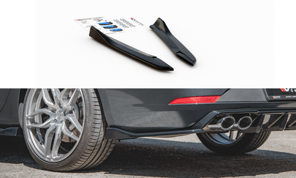 Heck Ansatz Flaps Diffusor V.3 für Seat Leon Cupra Mk3 FL Sportstourer schwarz matt
