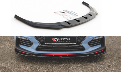 Front Ansatz V.4 für Hyundai I30 N Mk3 Hatchback/ Fastback schwarz Hochglanz