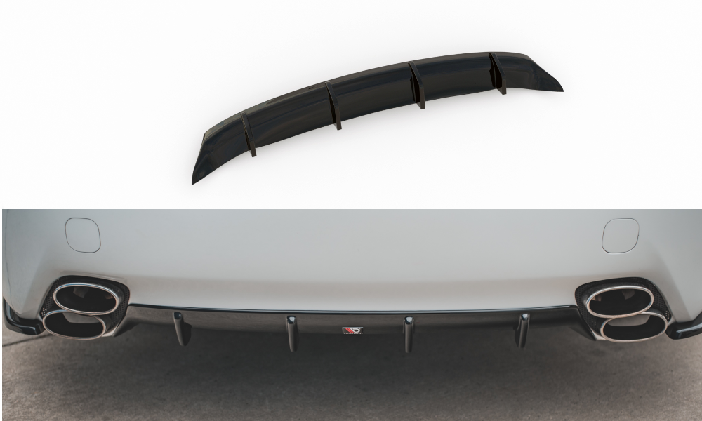 Diffusor Heck Ansatz für Lexus IS F Mk2 Carbon Look