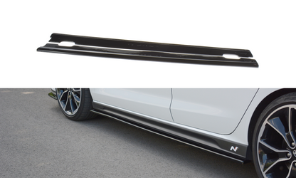 Seitenschweller Ansatz für V.1 für Hyundai I30 N Mk3 Hatchback / Fastback schwarz matt