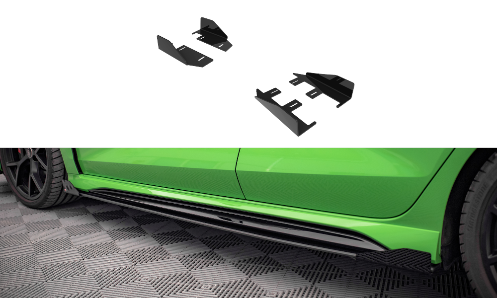 Side Flaps Audi RS3 Limousine 8Y schwarz Hochglanz