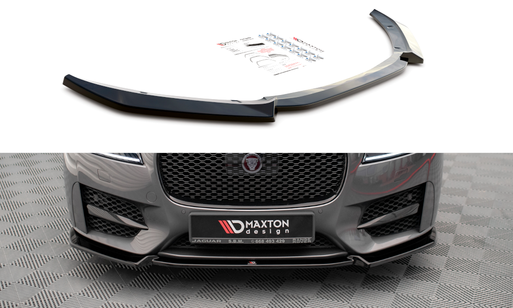 Front Ansatz V.2 für Jaguar XF R-Sport Mk2 Carbon Look