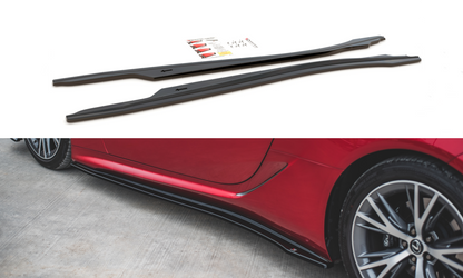Seitenschweller Ansatz für Lexus LC 500 schwarz Hochglanz