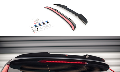 Spoiler CAP für Volvo V90 Mk2 schwarz Hochglanz