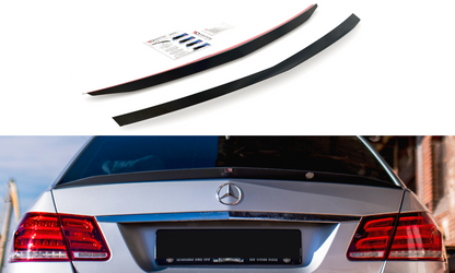 Spoiler CAP für Mercedes-Benz E63 AMG / AMG-Line Limousine W212 Facelift schwarz matt