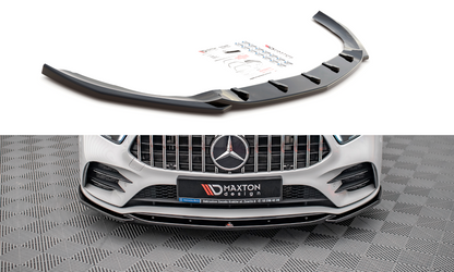 Front Ansatz V.5 für Mercedes A35 AMG / AMG-Line W177  Carbon Look