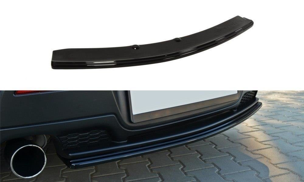 Mittlerer Diffusor Heck Ansatz für MAZDA 3 MPS MK1 PREFACE  schwarz Hochglanz