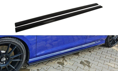Seitenschweller Ansatz für V.1 für VW Golf 7 R / R-Line Carbon Look