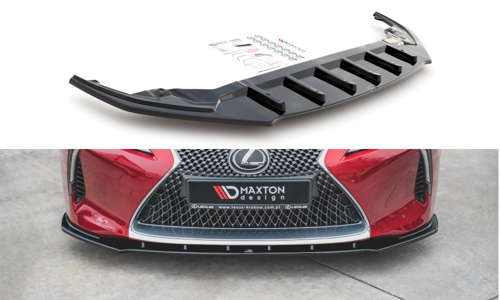 Front Ansatz V.1 für Lexus LC 500 schwarz Hochglanz