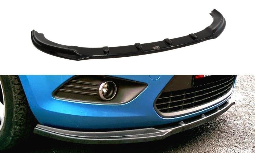 Front Ansatz für FORD FOCUS II Facelift schwarz Hochglanz