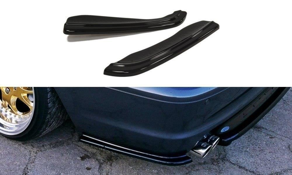 Heck Ansatz Flaps Diffusor für BMW 3er E46 M Paket COUPE schwarz matt