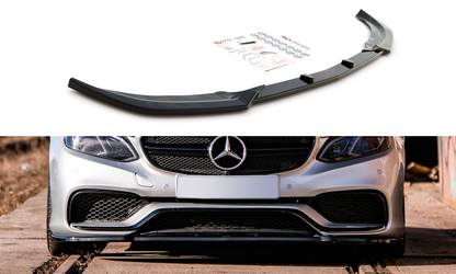 Front Ansatz für Mercedes-Benz E63 AMG Limousine W212 Facelift schwarz matt