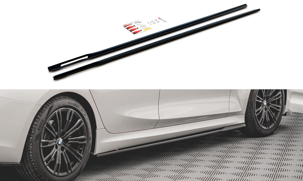 Seitenschweller Ansatz für V.2 für BMW 3er G20 / G21 M-Paket Carbon Look