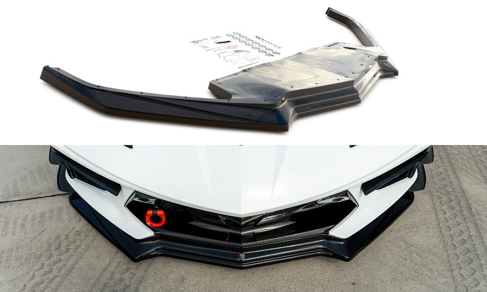 Front Ansatz für Chevrolet Corvette C8 schwarz matt