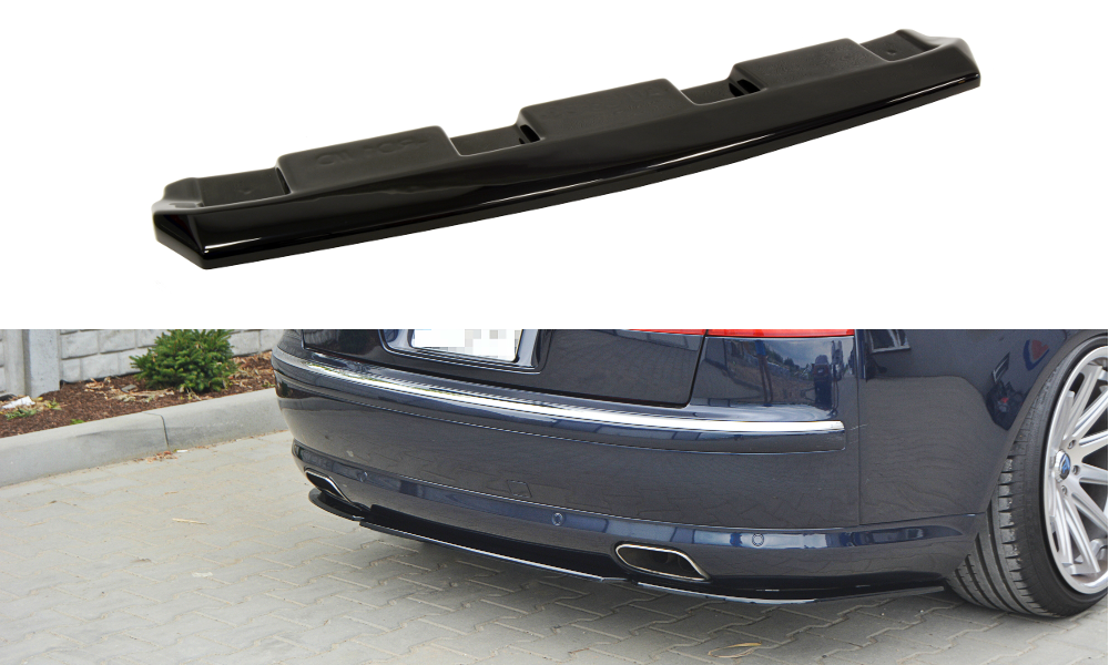 Mittlerer Diffusor Heck Ansatz für AUDI S8 D3  schwarz Hochglanz