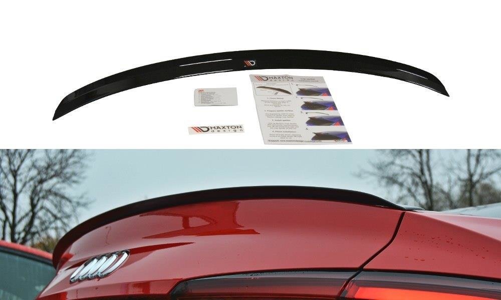 Spoiler CAP für Audi A5 S-Line F5 Coupe schwarz matt
