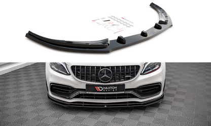 Front Ansatz V.1 für Mercedes-AMG C63 Coupe C205 Facelift schwarz matt