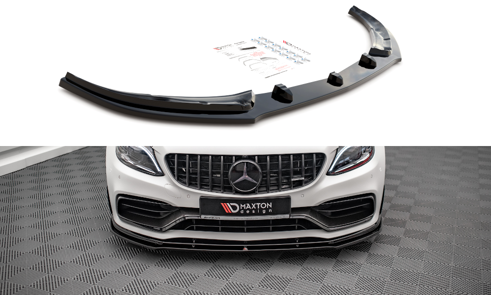 Front Ansatz V.1 für Mercedes-AMG C63 Coupe C205 Facelift schwarz Hochglanz