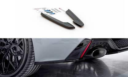 Heck Ansatz Flaps Diffusor V.1 für Audi RS6 C8 / RS7 C8 schwarz matt