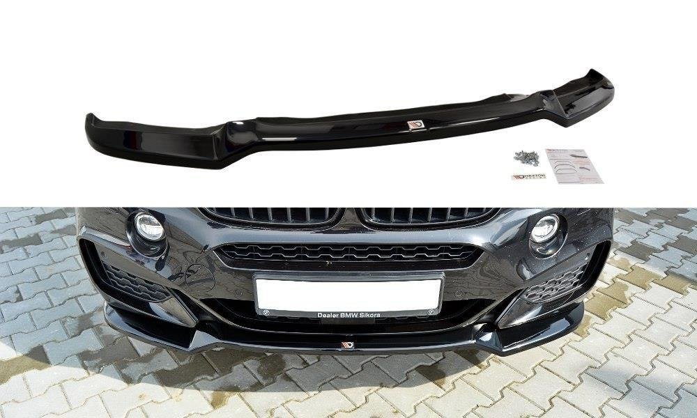Front Ansatz für v.1 BMW X6 F16 M Paket schwarz matt