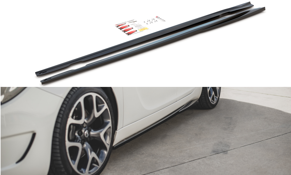 Seitenschweller Ansatz für Opel Insignia Mk. 1 OPC  schwarz Hochglanz