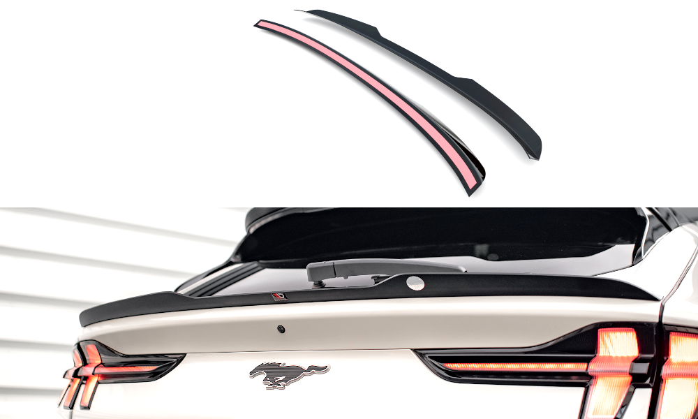 Niedriger Spoiler CAP für Ford Mustang Mach-E Mk1 schwarz matt