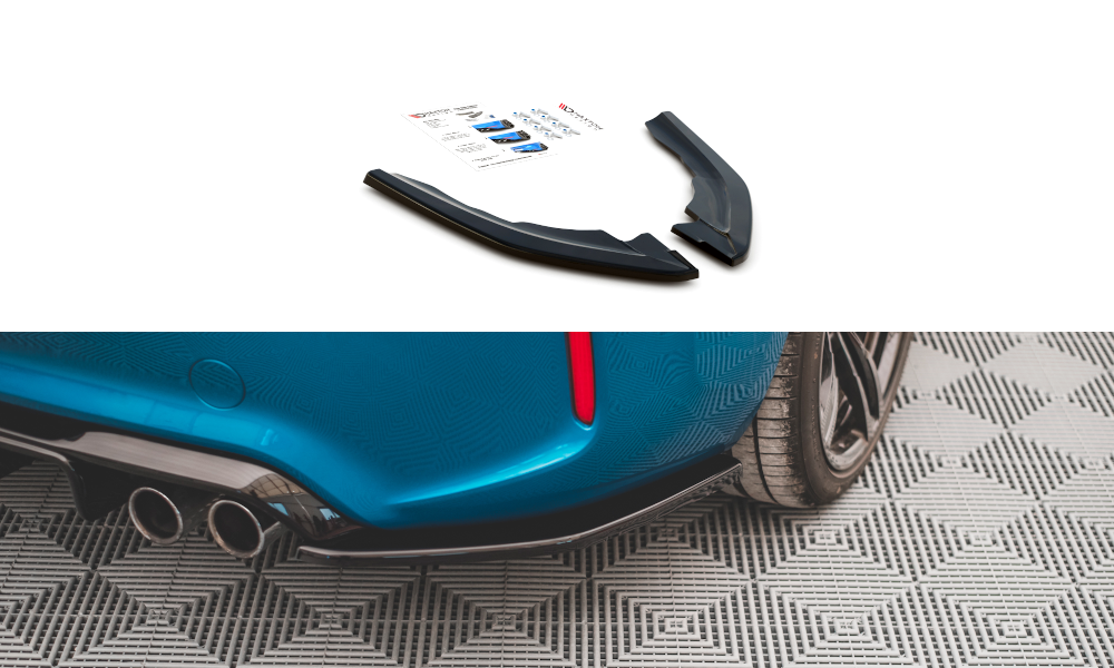 Heck Ansatz Flaps Diffusor V.3 für BMW M2 F87 Carbon Look