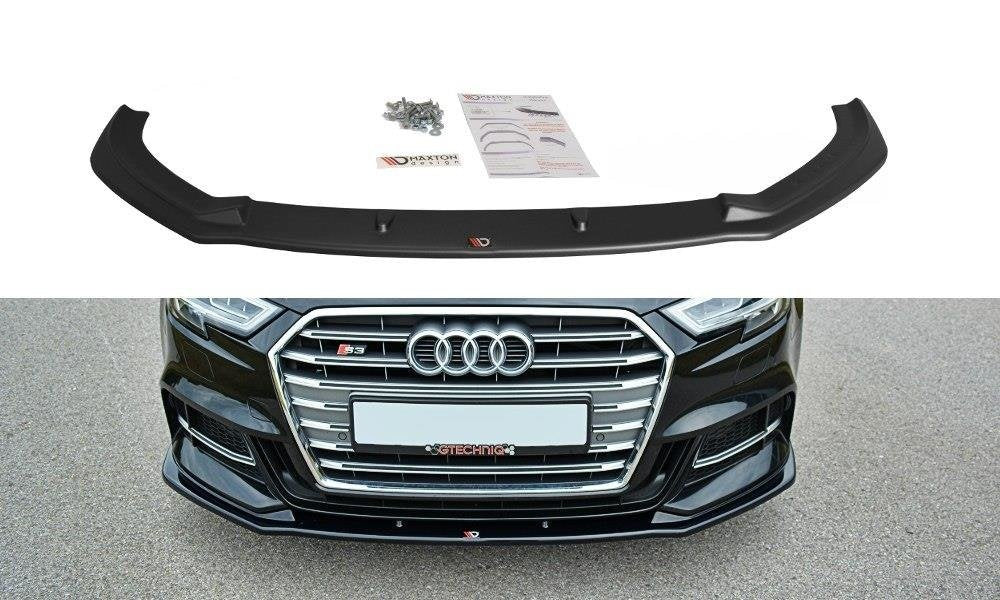 Front Ansatz für  V.1 Audi S3 / A3 S-Line 8V FL  schwarz Hochglanz