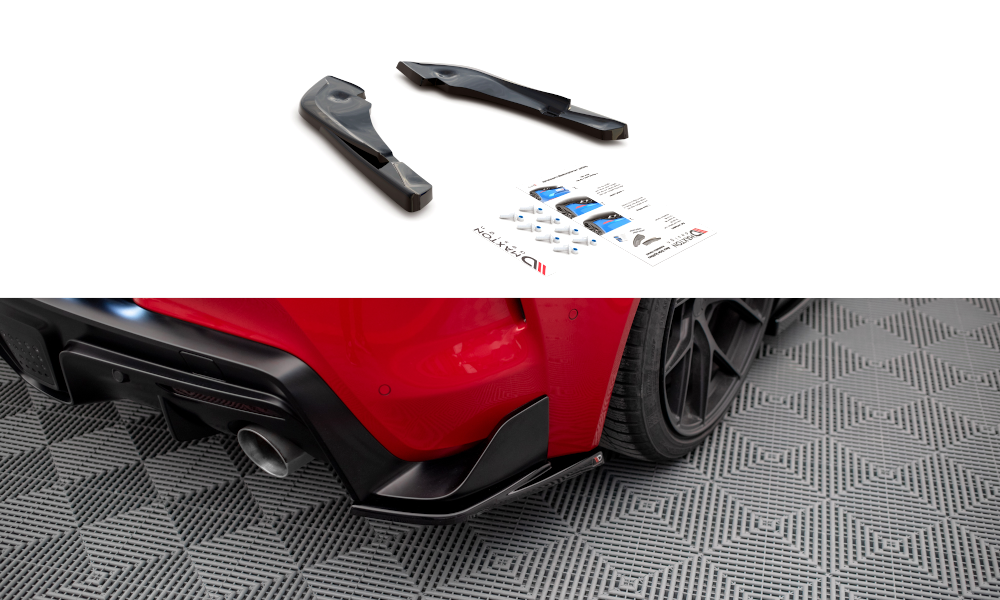Heck Ansatz Flaps Diffusor V.3 für Toyota Supra Mk5 schwarz matt