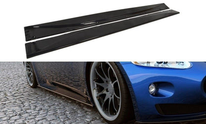 Seitenschweller Ansatz für MASERATI GRANTURISMO 2007-2011 schwarz Hochglanz