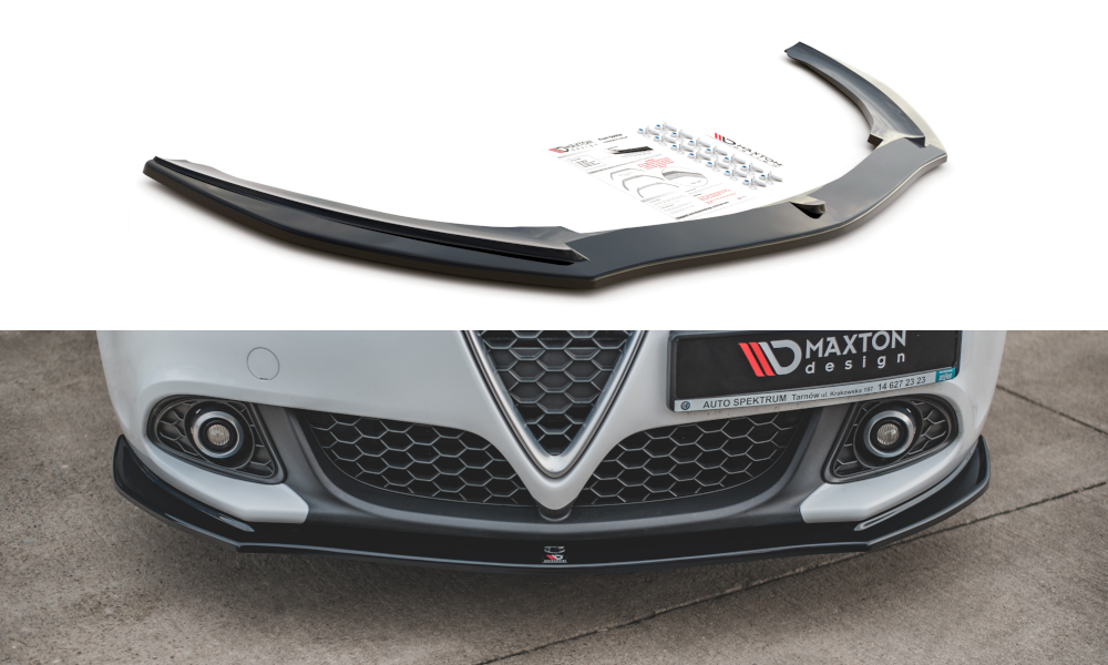 Front Ansatz V.2 für Alfa Romeo Giulietta  schwarz Hochglanz
