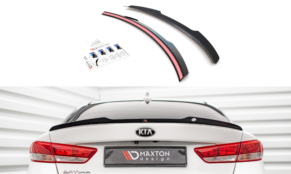Spoiler CAP für Kia Optima Mk4 schwarz matt
