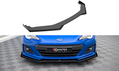 Street Pro Front Ansatz für +Flaps für V.1 + Flaps Subaru BRZ Mk1 Facelift schwarz Hochglanz