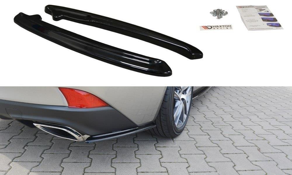 Heck Ansatz Flaps Diffusor für Lexus IS Mk3 Facelift T schwarz matt