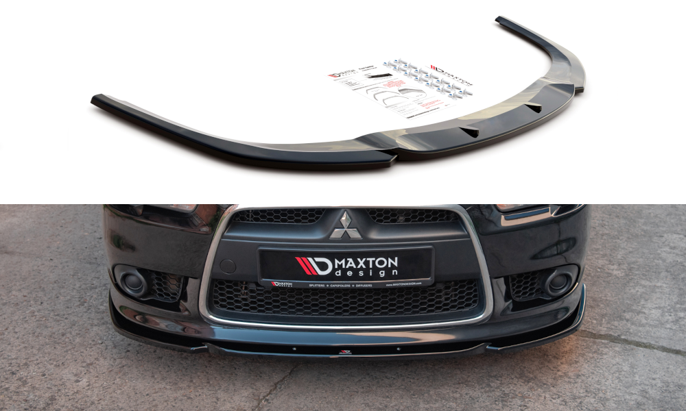 Front Ansatz für Mitsubishi Lancer Sportback Mk8 Carbon Look