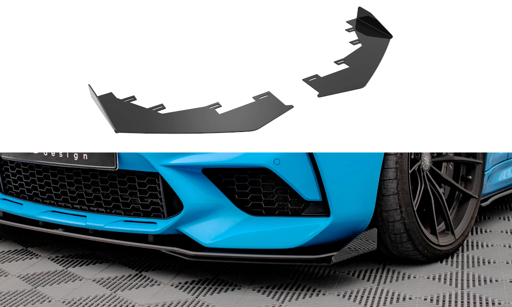 Front Flaps BMW M2 Competition F87 schwarz Hochglanz