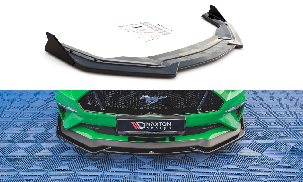 Front Ansatz +Flaps für V.1 Ford Mustang GT Mk6 Facelift